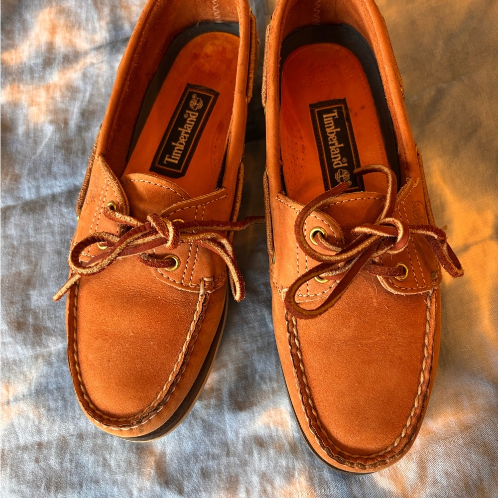 Timberland Women's Brown Leather Boat Shoes